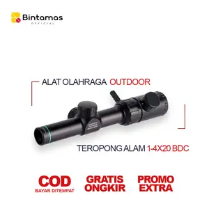 Alat Olahraga Outdoor Teropong 1-4x20 BDC - Teropong Eksplorasi Alam - GAMO NITRO 1–4x20 – Optik Ringkas dengan Illuminated Reticle