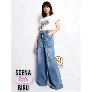 (SCENA JENNIE) FIT BB 65 - 80 Kg Jeans 9.5oz jeans  oversize – Nyaman