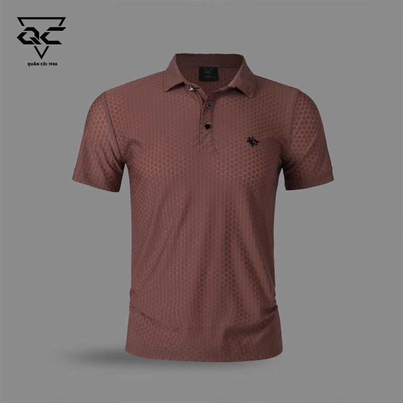 Áo polo thun cộc tay Nam ,Nữ At: 286 ( Quân còi 1988 ) chất vải cotton lạnh dệt gân thoáng mát Menswear Trắng Cổ Tròn
