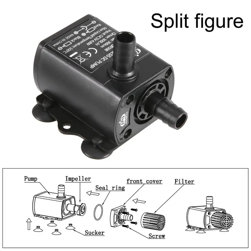 COD QIAORAN Pompa Air Mini USB Brushless Submersible Aquarium 5V - QR50A Terbaru 3