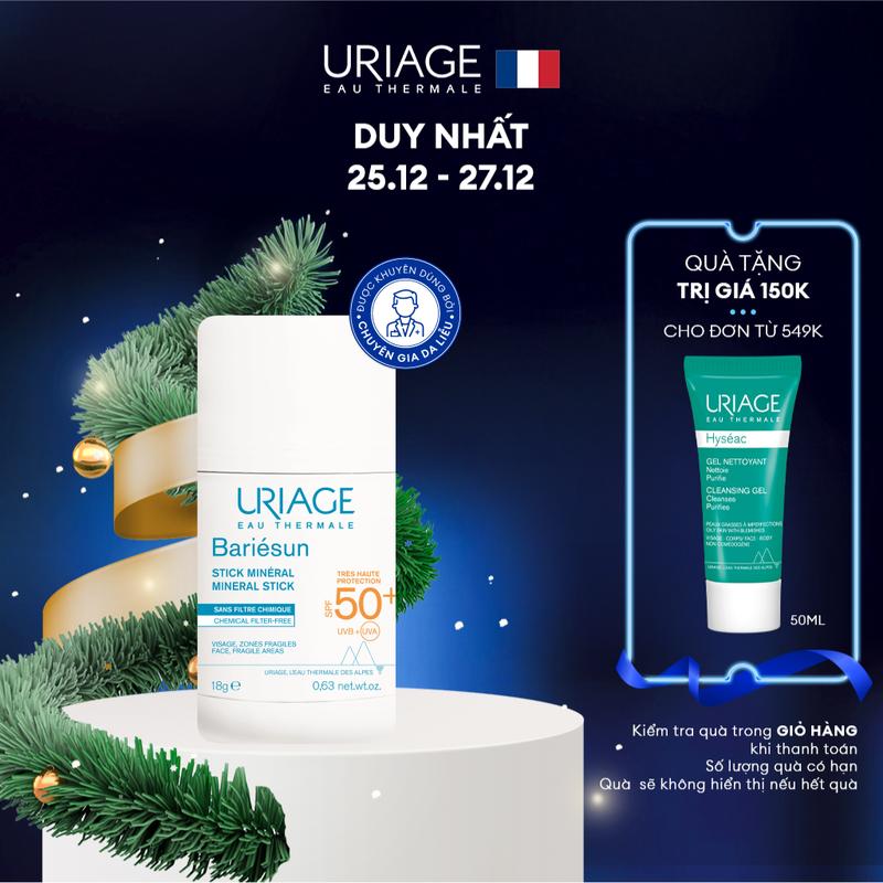 Thanh lăn chống nắng vật lý URIAGE BARIESUN SPF50+ STICK MINERAL18g