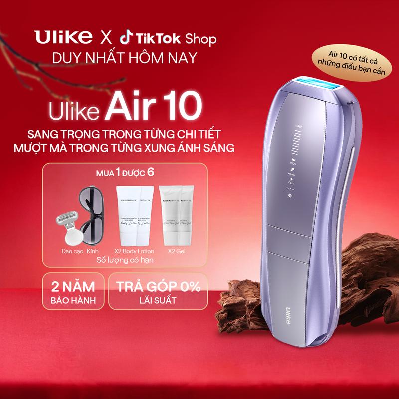 Máy triệt lông Ulike Air 10 công nghệ làm mát Ice Cooling IPL Sapphire Tím - Công nghệ Đèn kép Dual Light