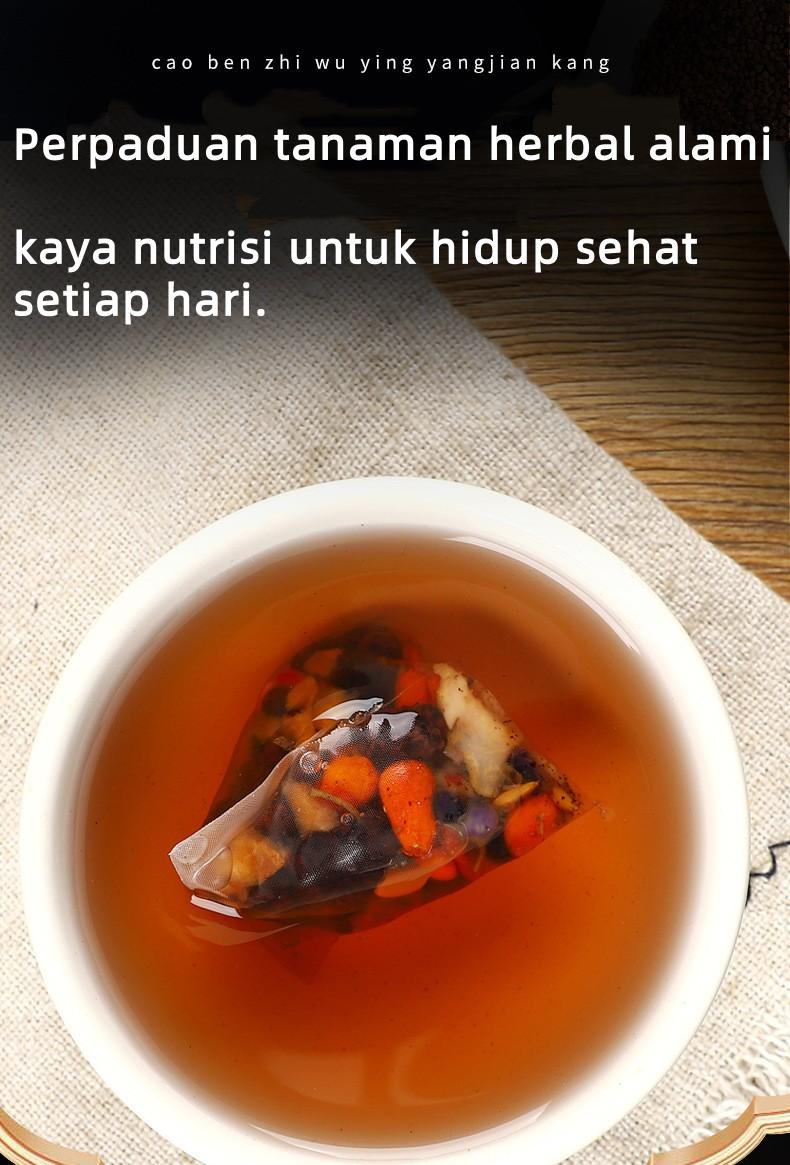 【BONUS BOTOL】Teh Herbal Pria Ginseng Murbei Maca Goji – Vitalitas Kuat, Energi Penuh Setiap Hari! 【BONUS BOTOL】Teh Herbal Pria Ginseng Murbei Maca Goji – Vitalitas Kuat, Energi Penuh Setiap Hari!