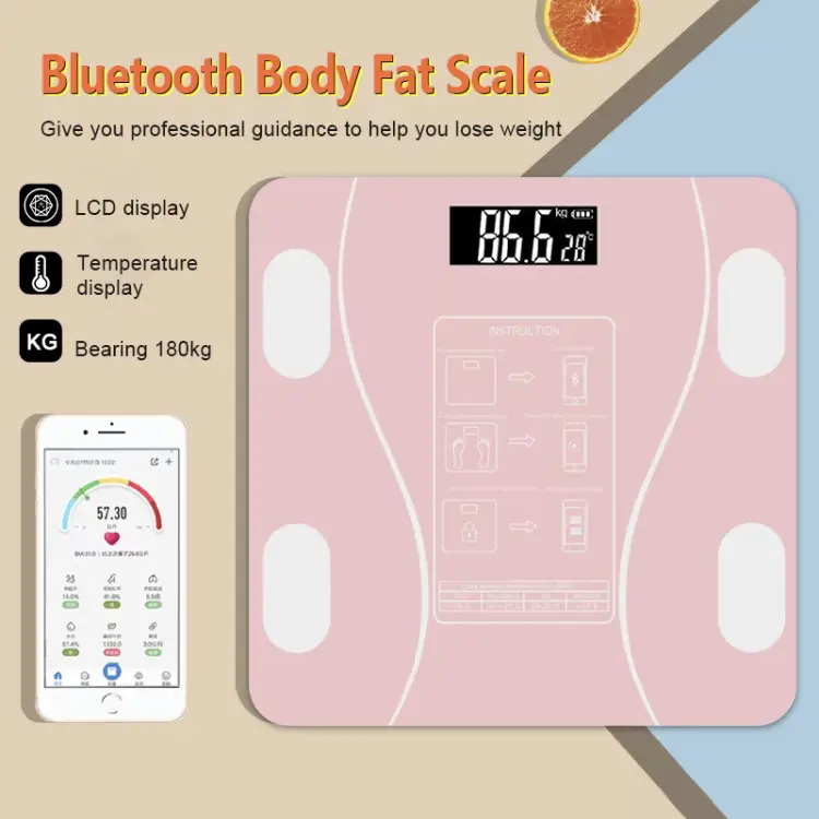 Digital Weighing Scale Bbody Ffat Weighting Scale Weight Scale Household Weighing Machine Smart Body Fat Weighing Scale Health Healthcare Department Store Useful item