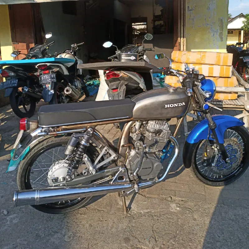 jok cb125se downsis 9cm kulit halus,jok cb tinggi 9cm spon anti gembos 5