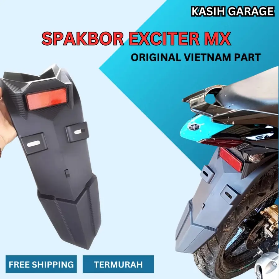 SPAKBOR BELAKANG MX KING MODEL TURUN EXCITER VIETNAM PART MOTIF CARBON KEVLAR