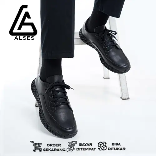 HARVEST X Sepatu Formal Pria Kasual Kantoran Nikahan Original Sepatu Pantofel Pria Tali Resmi Formal Hitam Kerja Kantor Kuliah wisuda Pns Guru Pesta Terbaru Terlaris COD Black Shoes