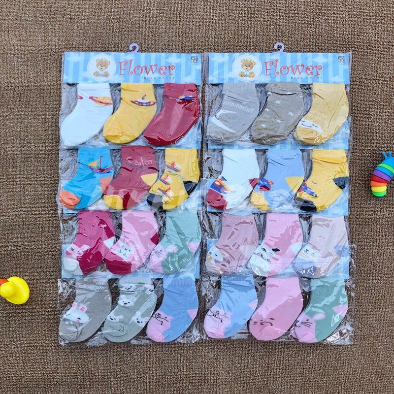 Kaos kaki Newborn 3 pasang lembut hangat Bayi 1