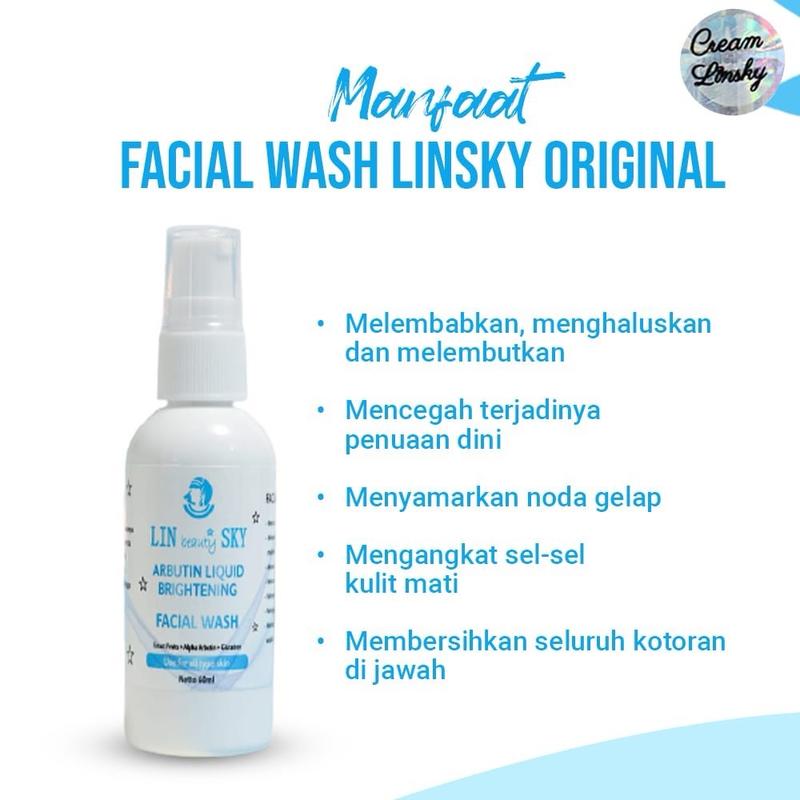 CREAM LINS BEAUTY SKY ORIGINAL / MEMUTIHKAN WAJAH/ MENGATASI WAJAH BERJERAWAT Pencerah 7