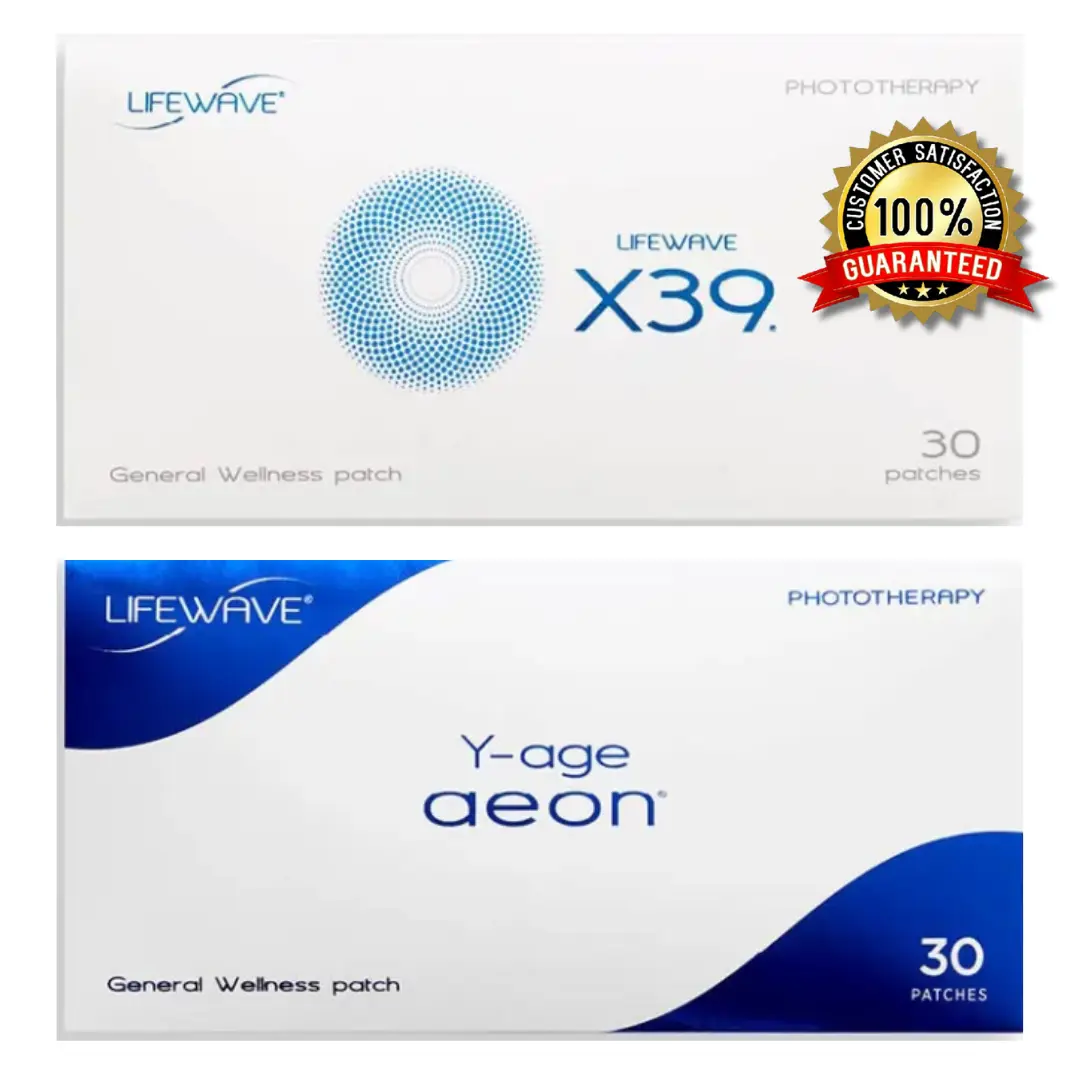 Combo trial set) Lifewave X39 + Y-age Aeon Phototherapy Patch 1 / 3 / 7 / 15 / 30 Days skin care kits