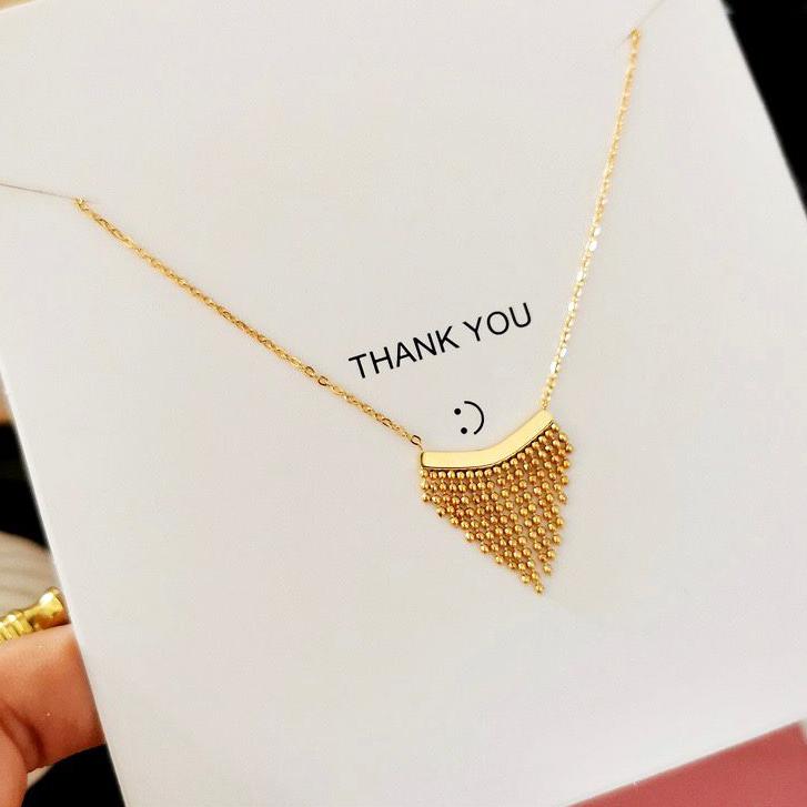 Kalung Titanium Wanita Terbaru Model Jurai Fashion Kalung Terlaris Anti Karat 3