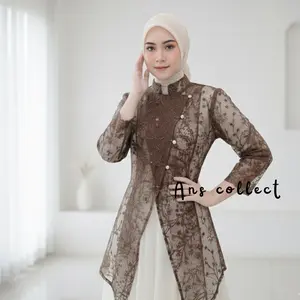 Seraya Outer Tunik janggan | kebaya janggan atasan wanita Outer Kondangan Outer wisuda Outer Lebaran