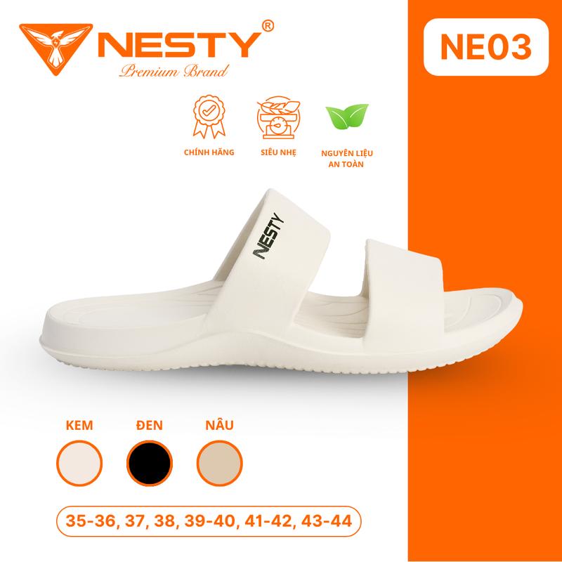 Dép Hai Quai Unisex NESTY Nhẹ Bền Chống Trơn Kiểu Dáng Dép 2 Quai Ngang Thời Trang Basic NE03 Slipper Đế Bằng DéP Nam Dép Lê (KO2)