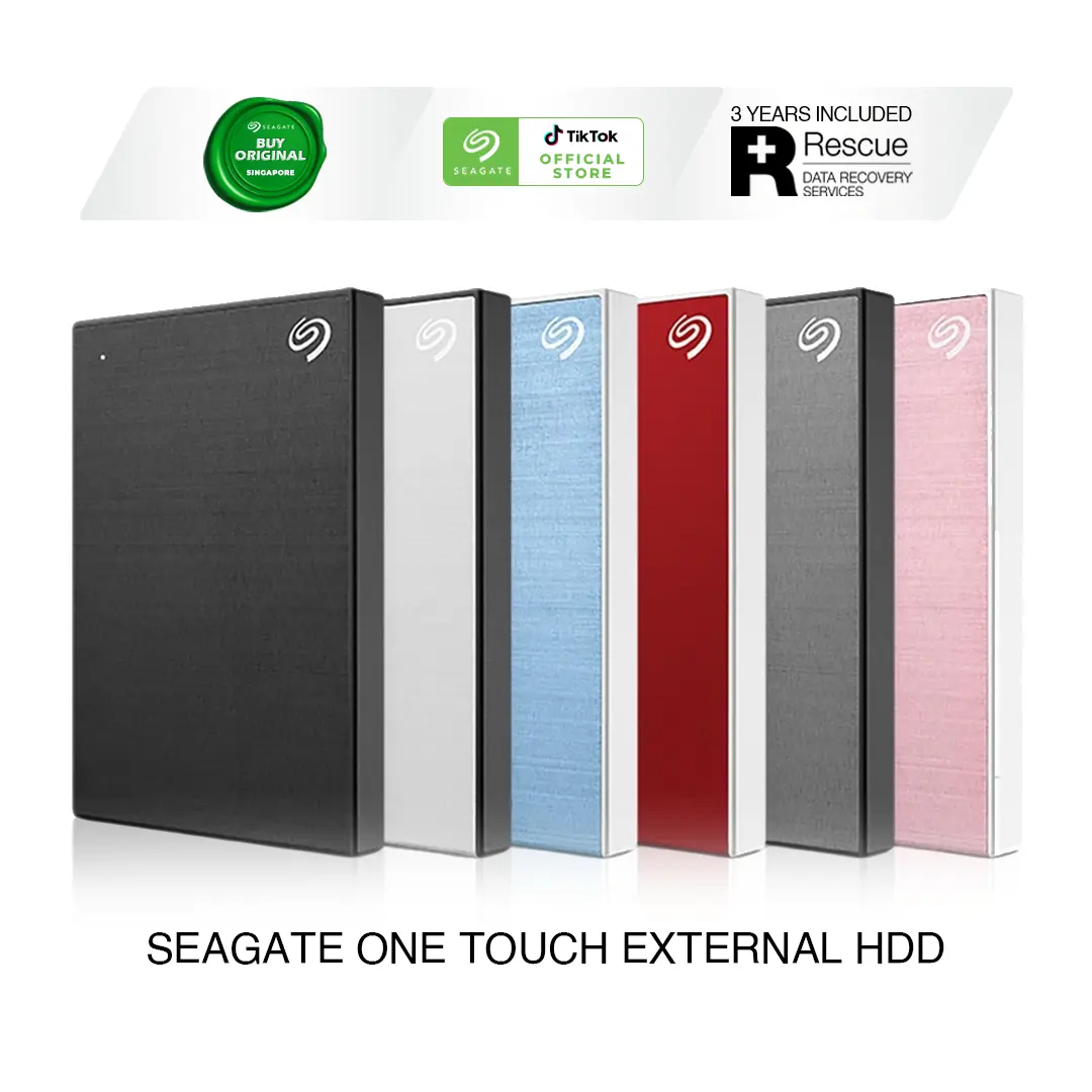 Seagate NEW One Touch External HDD upgraded with Password Protection / Hard Drive / Hard Disk / USB3.0 (1TB/2TB/4TB/5TB)