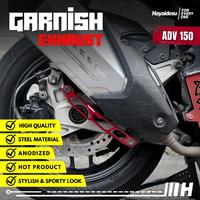 Gambar Hayaidesu Garnish Knalpot ADV 150 - Garnish Aksesoris Full CNC Anodize - MERAH dari Hayaidesu Indonesia Kab. Tangerang 1 Tokopedia