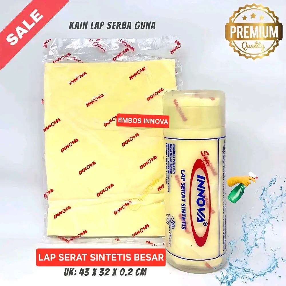 LAP SINTETIS INNOVA BESAR EMBOS BOTOL 43X32CM TEBAL BERSERAT
