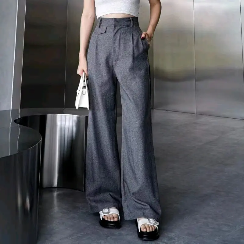 ORO PANTS Highwais loose pants - celana anti kusut premium Wanita Fit celanakulot