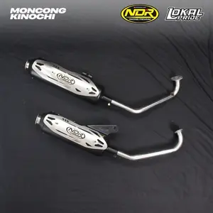 NDR RACING PREMIUM - Knalpot Standar Racing Type KINOCHI - Breket 1  PNP untuk Semua Jenis Motor Matic Honda/Yamaha/Suzuki dll Tinggal pasang  knalpot standar ngebass adem