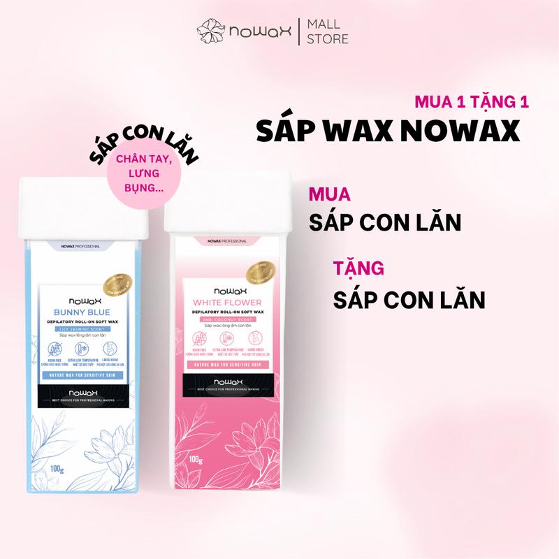 COMBO 2 SÁP CON LĂN wax lông con lăn Nowax dành cho waxing chân, tay, lưng, bụng, ngực