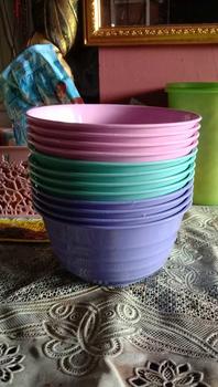 Product Review of (12 PCS) MANGKOK ESTETIK / MANGKOK PLASTIK MURAH / MANGKOK AESTHETIC / MANGKUK SET / UNGU / HIJAU / PINK from L**♍ 1