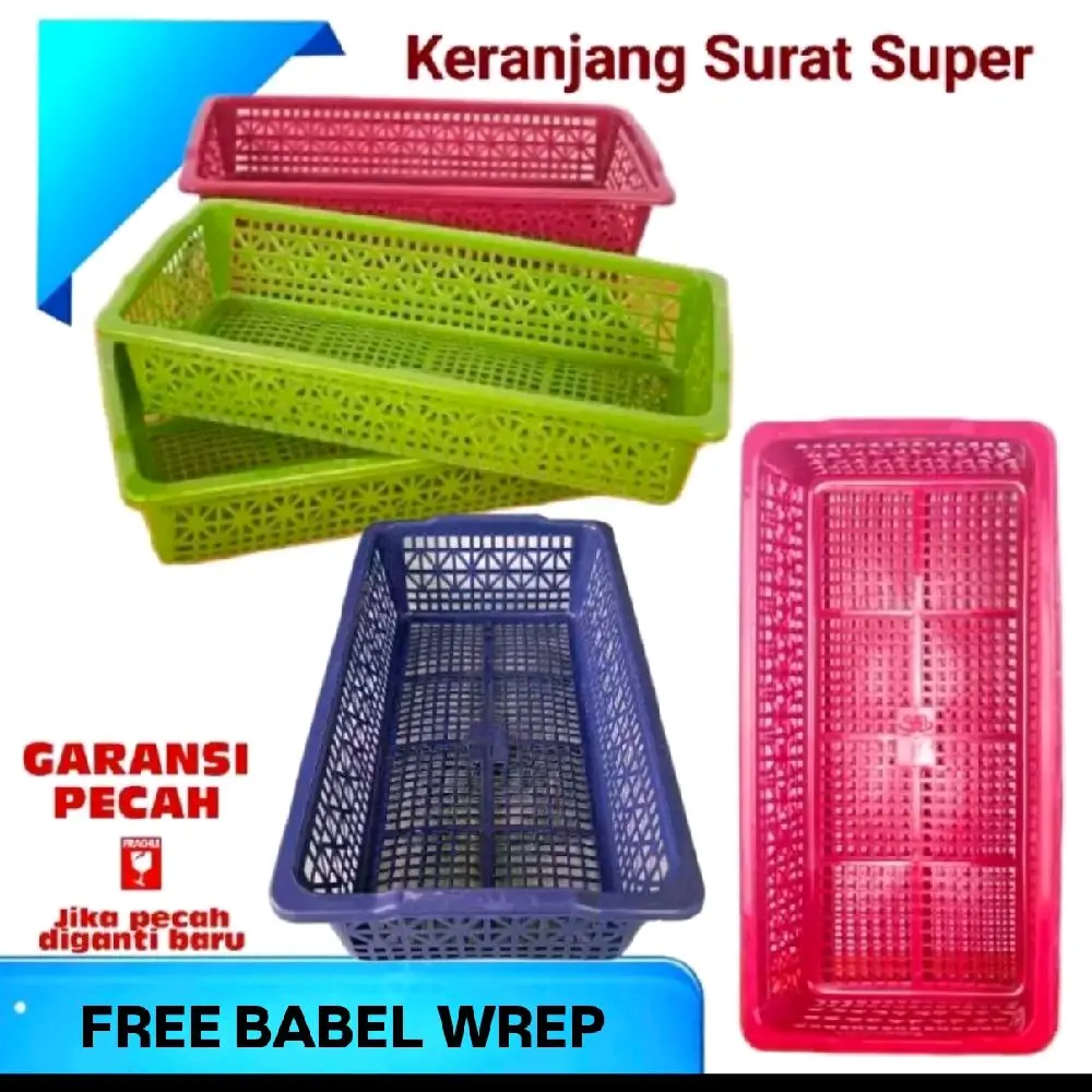Keranjang surat segi panjang IPP - Tempat sendok alat tulis kantor plastik grosir - Rak Surat - Keranjang Plastik