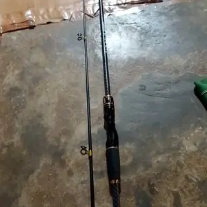 DAWA Carbon Spinning Rod Casting Rod Ultralight Baitcasting Rod Medium Joran Pancing Carbon Lure M Power Fishing Rod Spinning Rod Shrimp Rod bc Rod black tarantula set  Roda Umpan joran  waderan  lentur  1  set