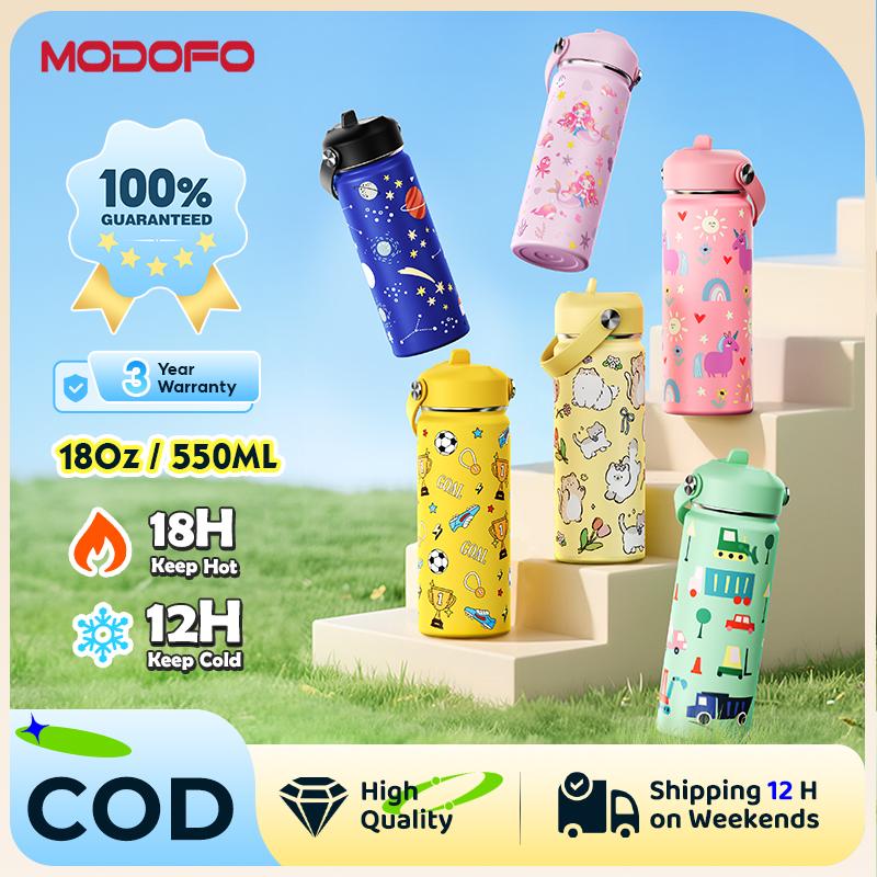 【COD】MODOFO Tumbler 18oz -(free brush) Kids Tumbler Kids Thermos ...