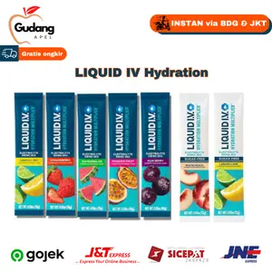 [ORI USA] LIQUID IV Hydration Multiplier Electrolyte Drink Mix Powder Lemon Lime Sugar Free White Peach Watermelon Passionfruite Tropical Punch 1 Sachet I.V.