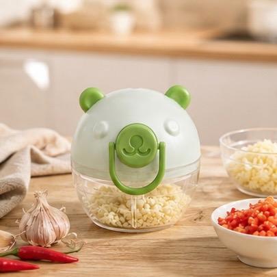 Slicer Cest Xay Tỏi Ớt Cầm Tay Hình Gấu Nhỏ Gọn Tiện Lợi Dễ Sử Dụng An Toàn Cho Sức Khỏe