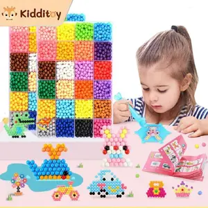 kidditoy Water Melted Beads Kit DlY Toy Beads Spray Mist Beans Educational Children Toy Gift With Tools Gift Set