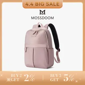 MOSSDOOM Tas Ransel Wanita Breton Backpack Tahan Air Wanita Tas Laptop