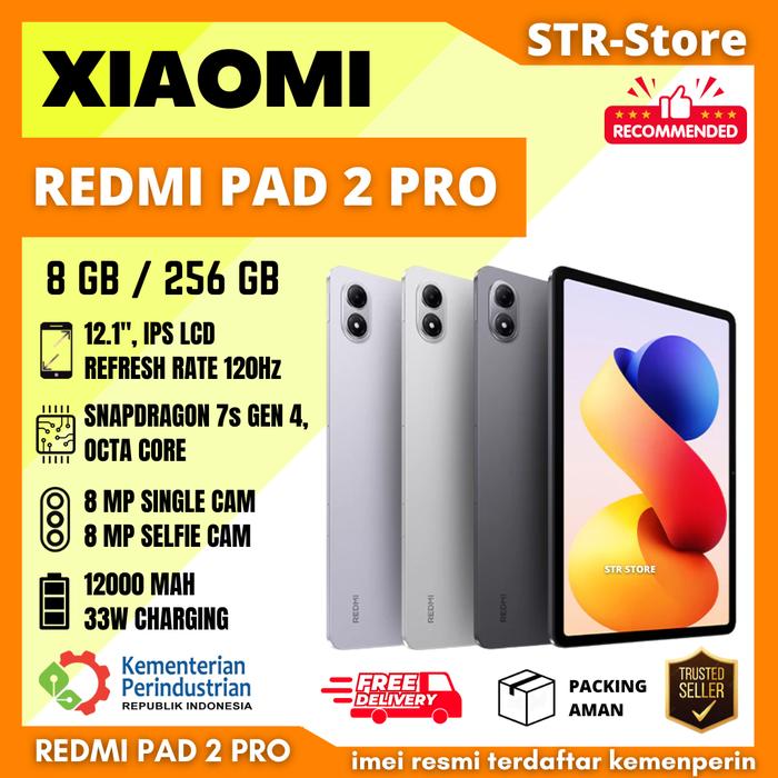 Gambar XIAOMI REDMI PAD 2 PRO 8/256 GB SNAPDRAGON 7s GEN 4 REDMI PAD 2 PRO 6/128 GB  BATERAI 12000 mAh GARANSI RESMI XIAOMI INDONESIA - XIAOMI REDMI PAD 2 PRO - 6GB / 128GB, Graphite Gray dari STR STORE . Kota Tangerang Tokopedia