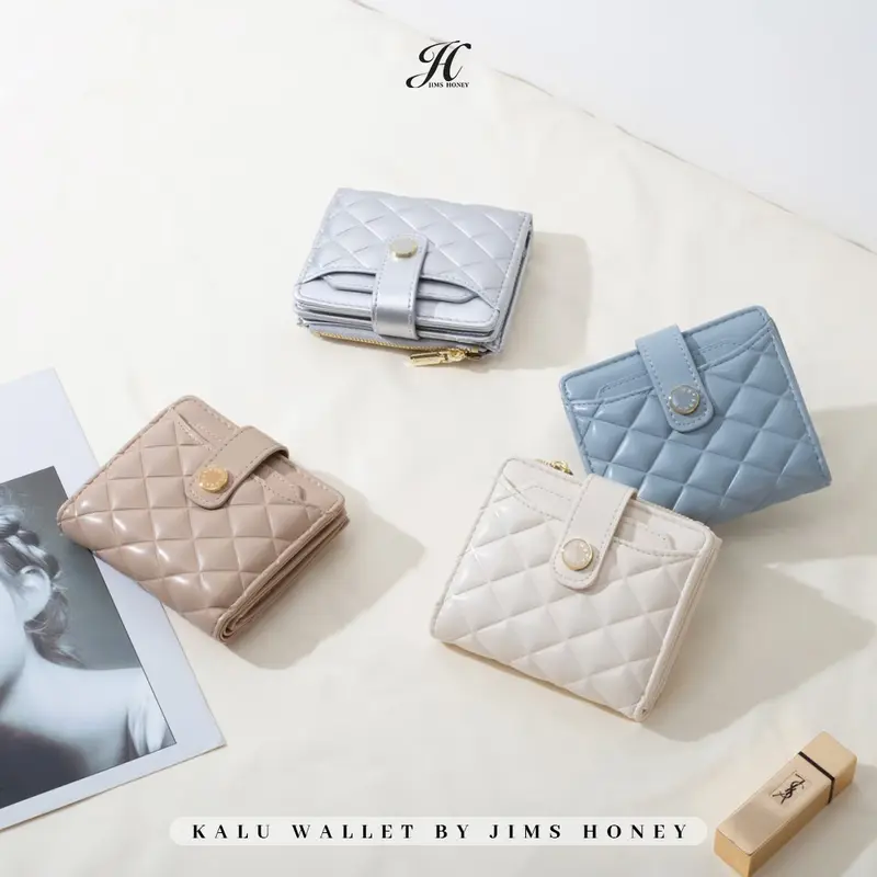 [ BEST DEAL, OWNER'S CHOICE!!! ] JIMS HONEY - Kalu wallet (FREE BOX) - Dompet wanita Kartu Kulit Uang kecil women 5