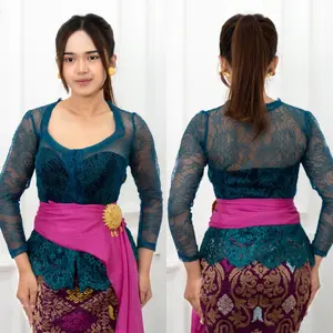 Kebaya Brokat Santili Lengan Panjang