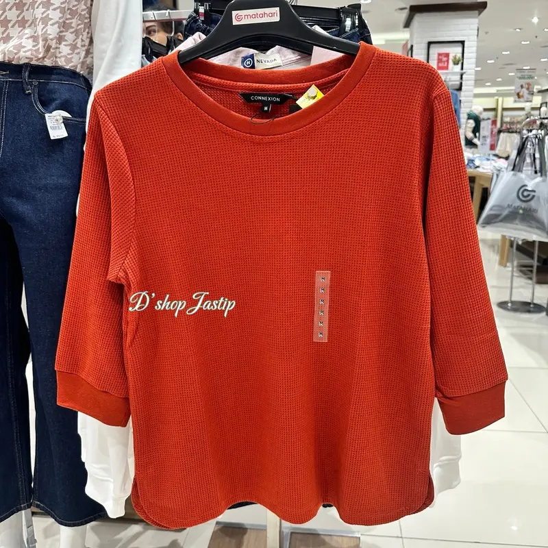 Kaos Waffle CONNEXION Lengan 3/4 By Dept Store 5