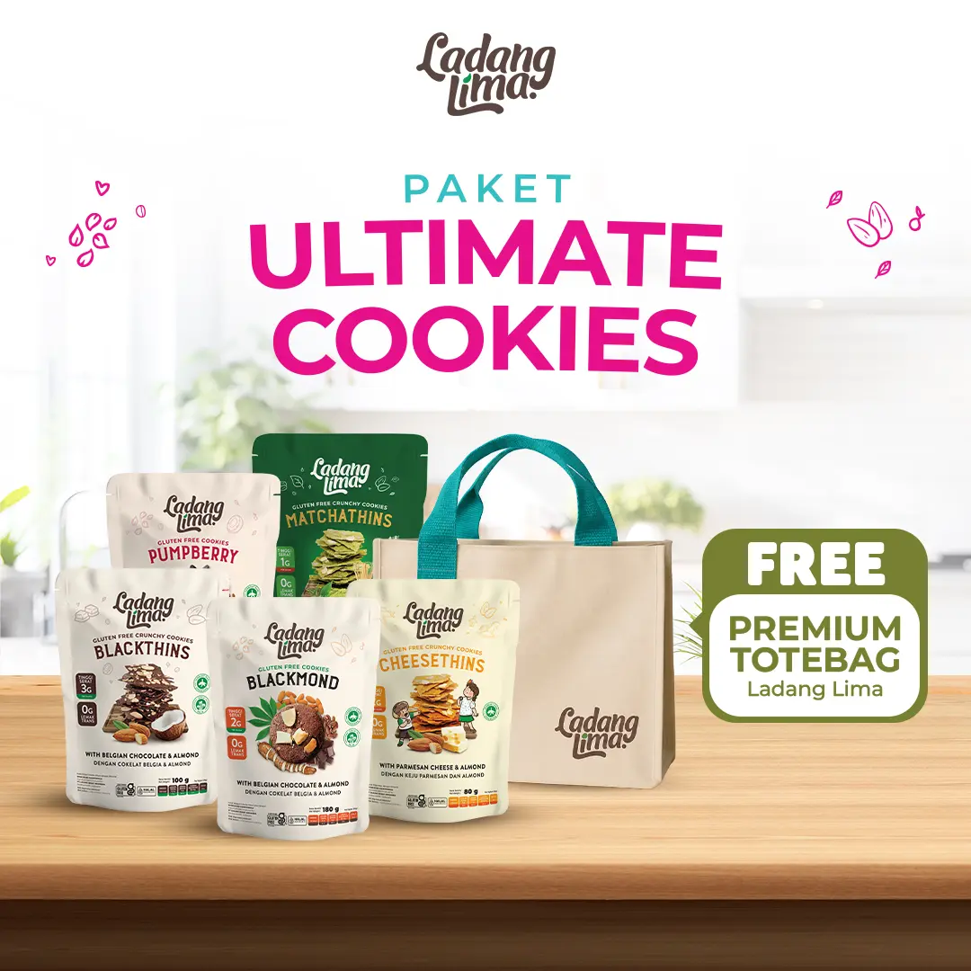 Paket Ultimate Cookies Gluten Free Ladang Lima | Healthy Snack With Protein