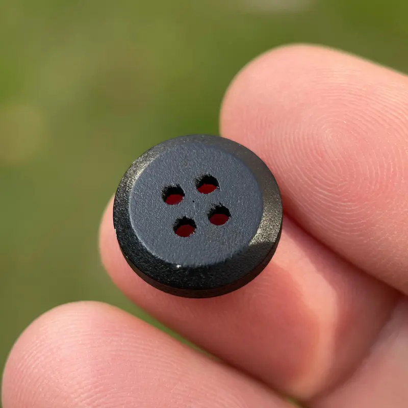 Nút áo sơ mi bằng gỗ, hoa sen, 15mm, 10 / 20 chiếc, thích hợp cho đồ may mặc và đồ trang trí Phật giáo Zen, cung cấp cho ngành dệt 4