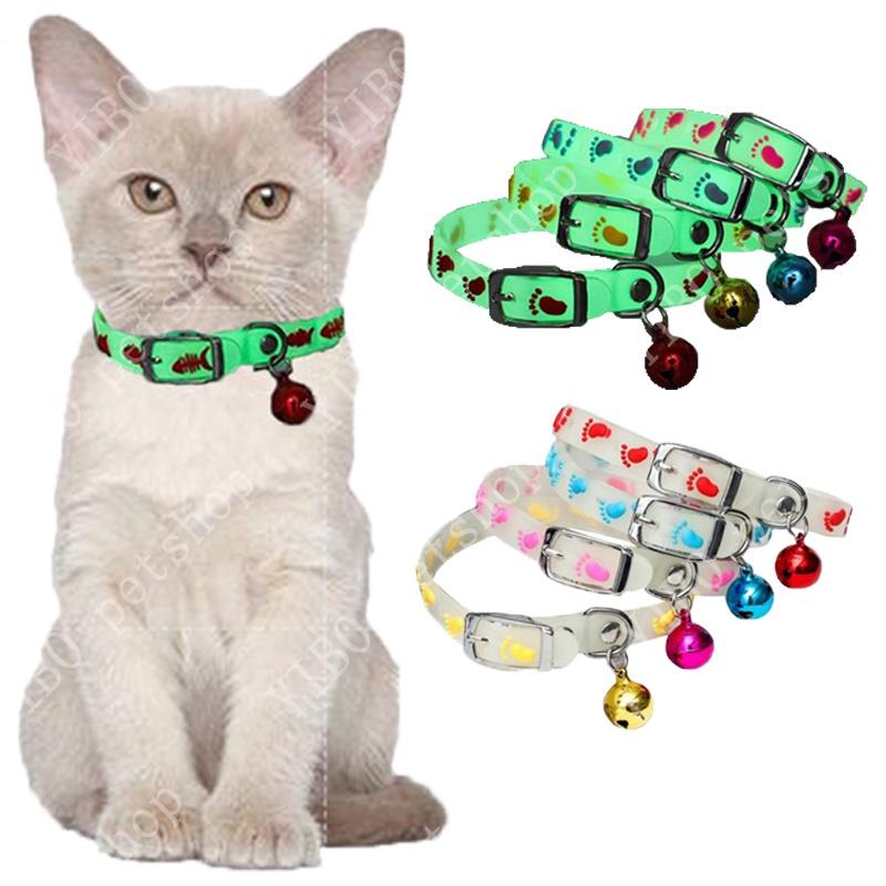 Product Introduction of Pet Glowing puppy Collars with Bells Glow at Night Dogs Cats Necklace Light Luminous Neck Ring Accessories 44