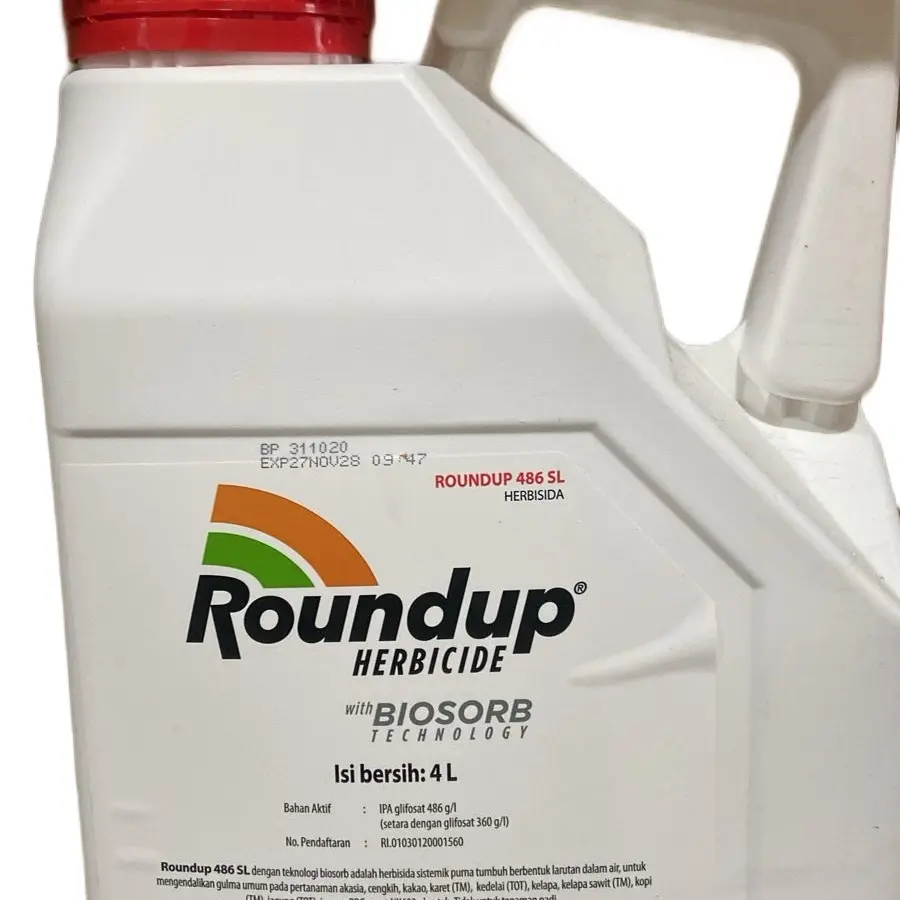 Obat Rumput Roundup kemasan 4 liter gulma rumput pasti bersih Cairan