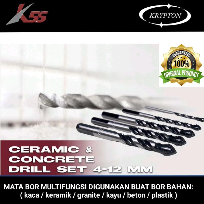 K55 mata bor multifungsi ( kaca / keramik / granite / beton / kayu / plastik / gypsum ) high quality 2