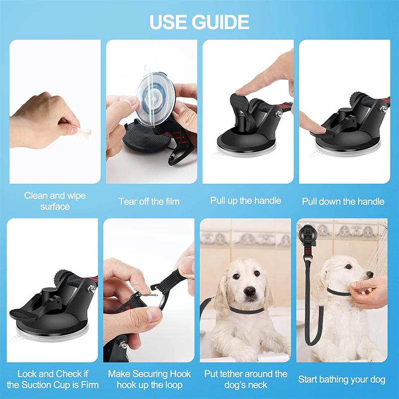 Product Introduction of Adjustable pet grooming sling for cats and dogs for bathing, trimming and drying, fixed sling for pets, trimming and drying, traction sling for dog grooming table, safe and stable pet supplies 26