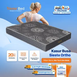 Kasur Busa Siesta Ortho 20cm | Keras & Orthopedic Support | Rebonded Foam