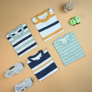 BRAVEKIDS -  BISA COD BROADSTRIPE KAOS SALUR COTTON COMBED 24S PREMIUM