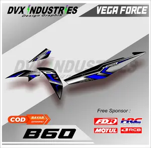 striping variasi Yamaha Vega Force /stiker decal motor Vega Force bisa ubah warna dan sponsor design BY Dvx Code B63