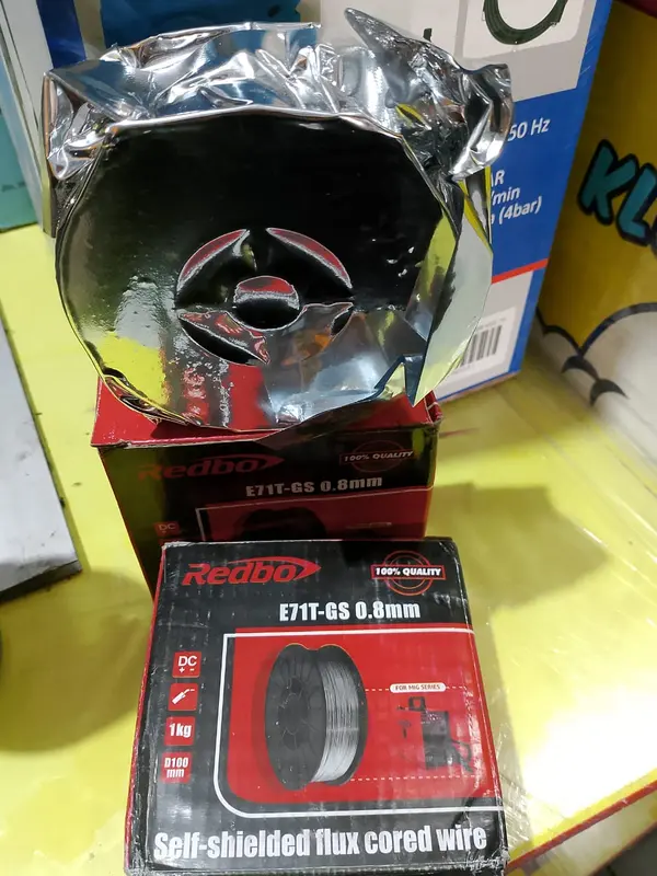 Redbo Kawat Las Self Shieded Flux Core 0.8 Mm MIG Tanpa Gas Gasless Less Co E71T 1KG Fluxcore Fluxcore 2