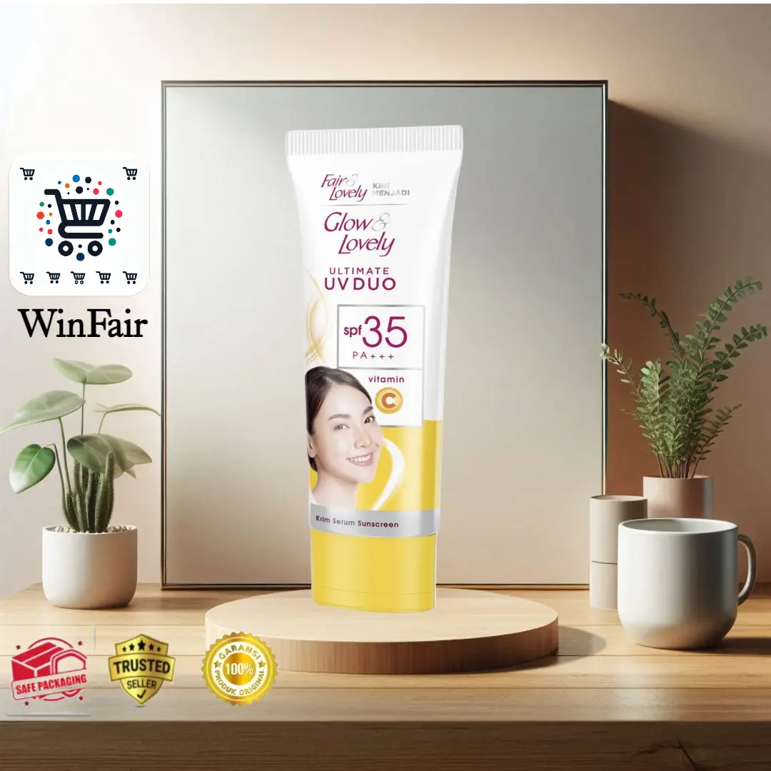 Glow & Lovely Sunscreen Krim Vitamin C & Niacinamide SPF 35 PA++ - Wajah, Mencerahkan