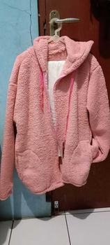 Product Review of switer Jaket Bulu  serpa dewasa Winter Hodie Bolak Balik Pria/Wanita Outer Blazer Korea Casual Tebal Keren Zipper Panjang Outdoor Nyaman Distro Fleece Custom Formal Parka Semi mantel atasan jaket cewe bulu lembut bulu import musim gugur gadis from J** 0