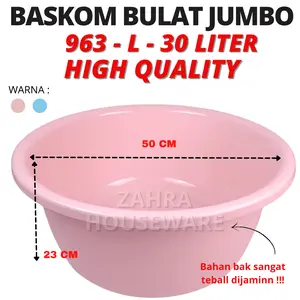 (KARGO) Baskom Bulat 30 50 60 85 LITER Bak 963 965 966 967 REDHOUSE Baskom Cuci JUMBO