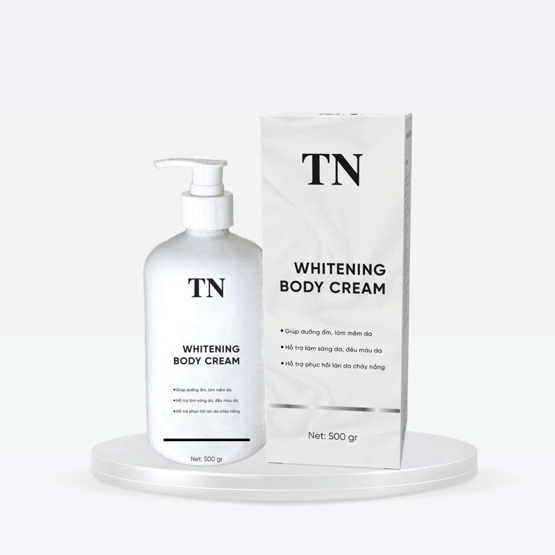 Kem body WHITENING BODY CREAM _TN( Hỗ trợ dưỡng da, makup body ) 500g