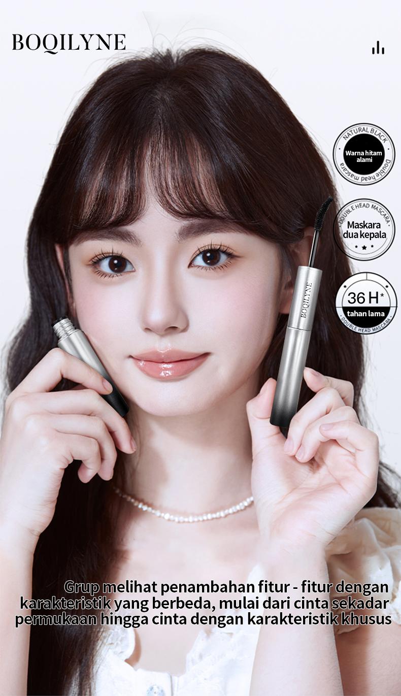 BOQILYNE Maskara 2 Head Viral! Sikat Bulu Mata Membuat Bulu Tebal, Panjang & Melengkung – Tahan Keringat Tidak Luntur, Mata Lebih Besar Segar Mascara BOQILYNE Maskara 2 Head Viral! Sikat Bulu Mata Membuat Bulu Tebal, Panjang & Melengkung – Tahan Keringat Tidak Luntur, Mata Lebih Besar Segar Mascara